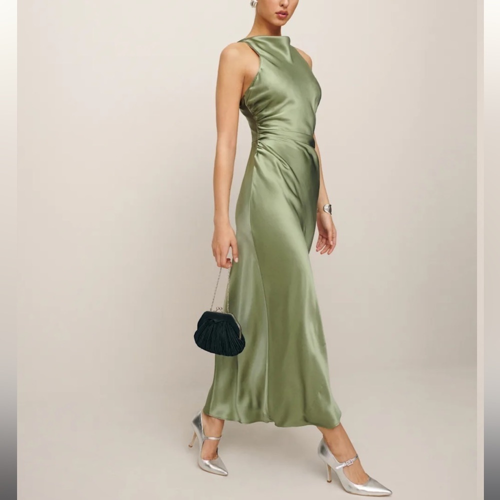 NWT Reformation Casette Silk Dress